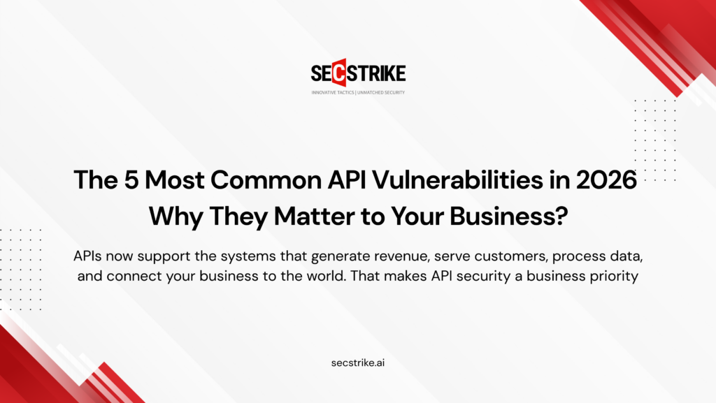 The 5 Most Common API Vulnerabilities in 2026 — and Why They Matter to Your Business